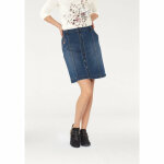 Jupe jean brode femme tom tailor - multicolore