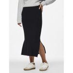 Jupe en maille midi knit skirt noir ida