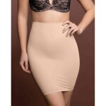 Jupe mi - longue taille haute invisible sculptante beige bye bra