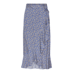 Jupe midi bleu en viscose Jupe midi bleu en viscose