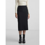 Jupe midi en maille noir dot