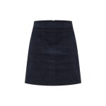 Jupe midi plisse bleue coton