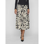 Jupe plisse midi nifban gris imprim alice