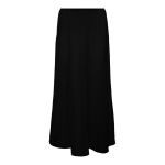Jupe trapze taille moyenne noir en viscose leah