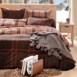 Drap plat en flanelle kilt orange