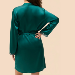 Kimono - emeraude vert en soie