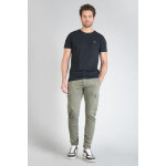 Koge army jogg tapered arqu kaki vert en coton yann