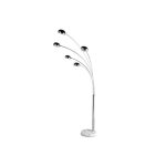 Lampadaire 5 arcs chrome