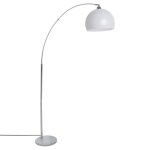 Lampadaire abat - jour blanc en boule h 185 cm Lampadaire abat - jour blanc en boule h 185 cm