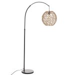 Lampadaire arc raahe naturel noir h 180 Lampadaire arc raahe naturel noir h 180
