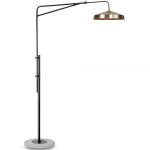 Lampadaire en fer cuivr pitement en ciment brighton