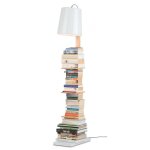 Lampadaire métal bois blanc cambridge Lampadaire métal bois blanc cambridge