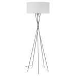 Lampadaire multi pied mtal blanc lima