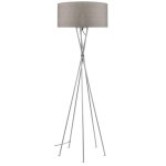 Lampadaire multi pied mtal gris lima