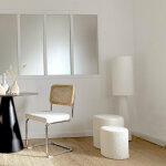 Lampadaire saturne papier mch
