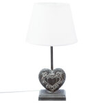 Lampe bois coeur taupe