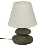 Lampe en cramique  galets h30voir