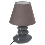Lampe de chevet en cramique h31 gris