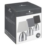 Lampe de chevet touch h19 gris ou noirvoir