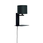 Lampe etagre murale usb noir florence