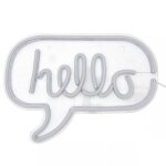 Lampe néon hello acrylique usb Lampe néon hello acrylique usb