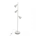 Lampe sur pied 3 spots mira blanche