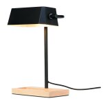 Lampe de table métal et bois noir cambridge Lampe de table métal et bois noir cambridge