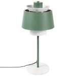 Lampe de table en métal vert de gris Lampe de table en métal vert de gris
