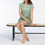 Liquette manches longues vert en coton