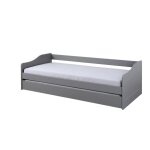 Lit banquette 90 x 200 cm en pin massif gris blanta