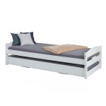 Lit gigogne 90x200 blanc quintas