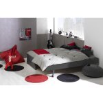 Lit gigogne 90x200 cm avec sommier ardoise feroe