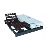 Lit relaxation 100% latex 5 zones + sommier gris anthractite tous plots avec r�glage fermet�