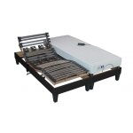 Lit de relaxation matelas mousse à mémoire de forme et sommier electrique à lattes et plots aina Lit de relaxation matelas mousse à mémoire de forme et sommier electrique à lattes et plots aina