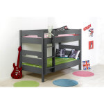Lit superposable milo 90 * 190 gris ardoise
