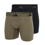 Lot de 2 boxers brief ergonomiques homme active flex cotton adidasport multicolore en coton Lot de 2 boxers brief ergonomiques homme active flex cotton adidasport multicolore en coton