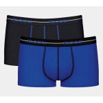 Lot de 2 boxers courts homme bleu et noir Lot de 2 boxers courts homme bleu et noir