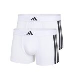 Lot de 2 boxers homme active flex cotton 3tripes adidasport blanc en coton Lot de 2 boxers homme active flex cotton 3tripes adidasport blanc en coton