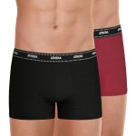Lot de 2 boxers homme duo essentiel athena rouge en coton