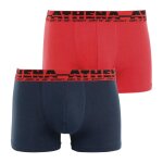 Lot de 2 boxers homme easy sport athena rouge en coton multicolore Lot de 2 boxers homme easy sport athena rouge en coton multicolore