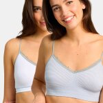 Lot de 2 brassires blanc - gris