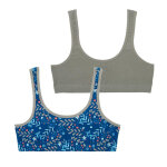 Lot de 2 brassières fille ecopack mode girl by vert en coton Lot de 2 brassières fille ecopack mode girl by vert en coton