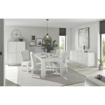 Lot de 2 chaises en simil cuir lucca blanc