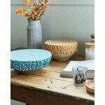 Lot de 2 charlottes rond gris 35 / 45 cm - perle Lot de 2 charlottes rond gris 35 / 45 cm - perle