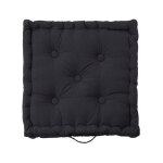 Lot de 2 coussins matelas capitons uni - gris fonc�