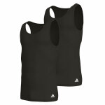Lot de 2 débardeurs homme active flex coton 3 stripes adidas noir Lot de 2 débardeurs homme active flex coton 3 stripes adidas noir