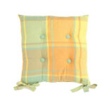 Lot de 2 galettes carrées - jaune Lot de 2 galettes carrées - jaune