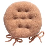 Lot de 2 galettes rondes fideron - beige cannelle