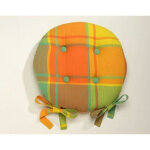 Lot de 2 galettes rondes - jaune