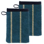 Lot de 2 gants de toilette charly abyss 15 x 21